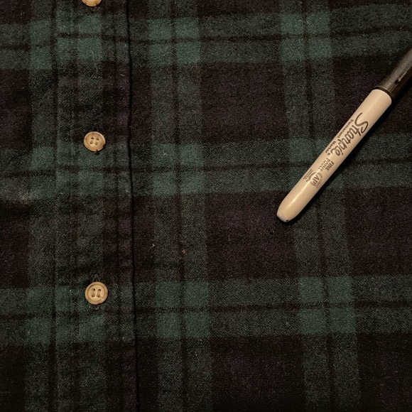 Vintage Pendleton Men’s Virgin Wool Button Shirt Blue Plaid Large - Picture 11 of 12